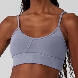 ALO Yoga Light Purple/Gray Sports Bra